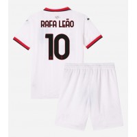 AC Milan Rafael Leao #10 Vieras Peliasu Lasten 2024-25 Lyhythihainen (+ Lyhyet housut)